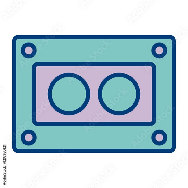 Obraz Cassettee Vector Icon Design