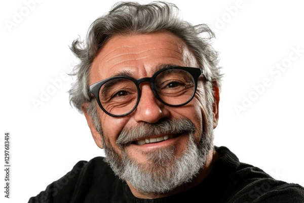Obraz senior man with glasses