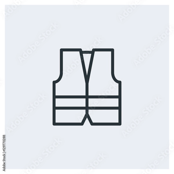Fototapeta Working vest icon