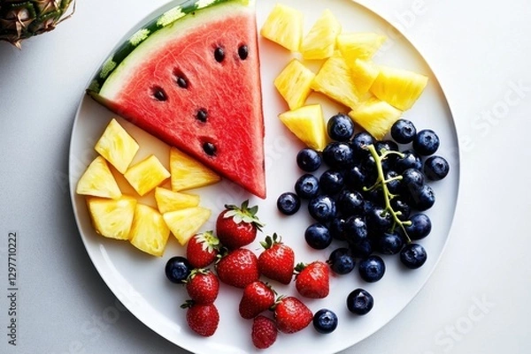 Obraz fruit and watermelon