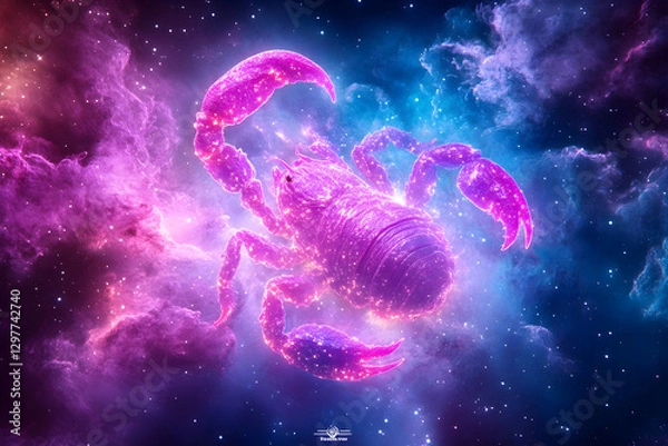 Fototapeta Cosmic Scorpion Nebula Art (3)