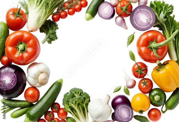 Obraz vegetables isolated on white background