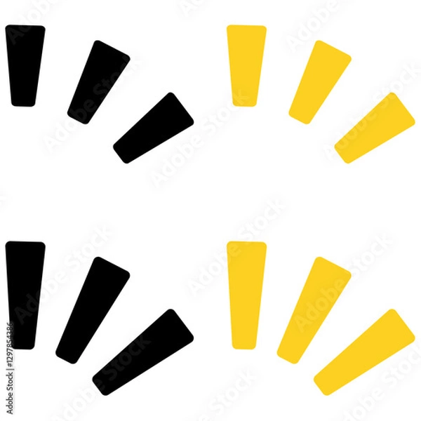 Obraz 4種のひらめきアイコン