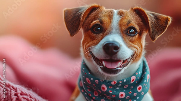 Fototapeta Happy Smiling Dog  – Adorable Pet Portrait