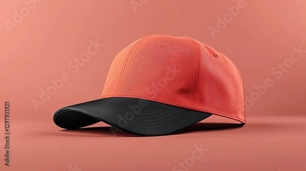 Obraz A dynamic mockup with a sporty hat angled slightly to the side 