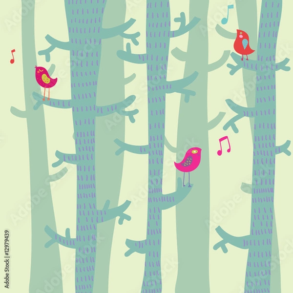 Obraz Spring time background in vector