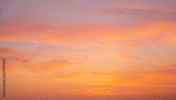 Fototapeta 바다에서 보는 저녁 노을