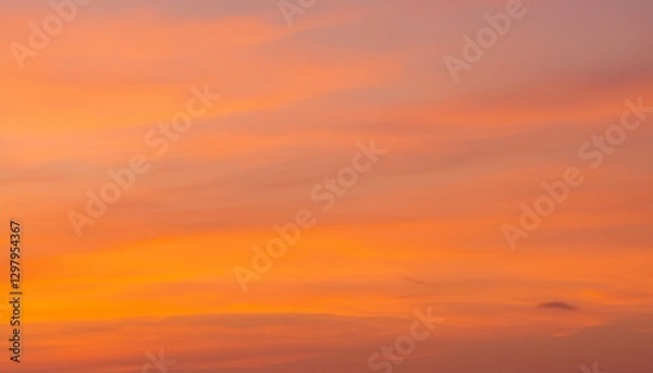 Obraz 바다에서 보는 저녁 노을