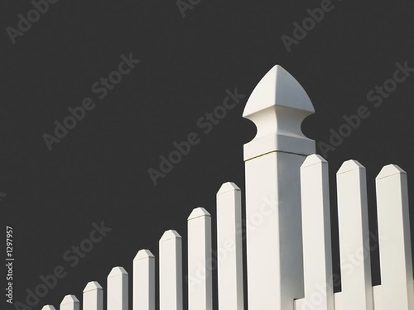 Obraz white picket fence