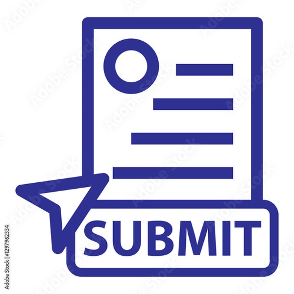 Obraz submit icon vector design symbol templates