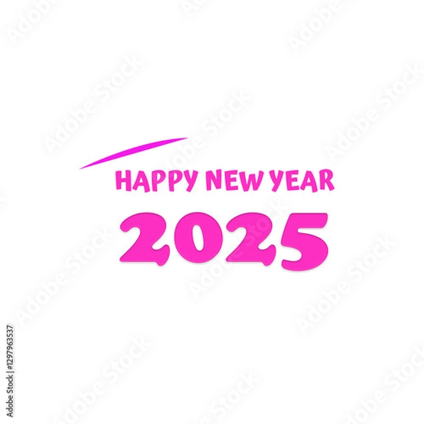 Fototapeta Happy New Year Text. New year wished text.
