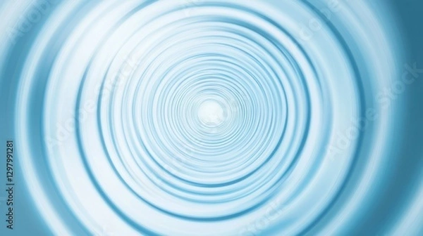 Fototapeta light blue gradient background / blue radial gradient effect wallpaper