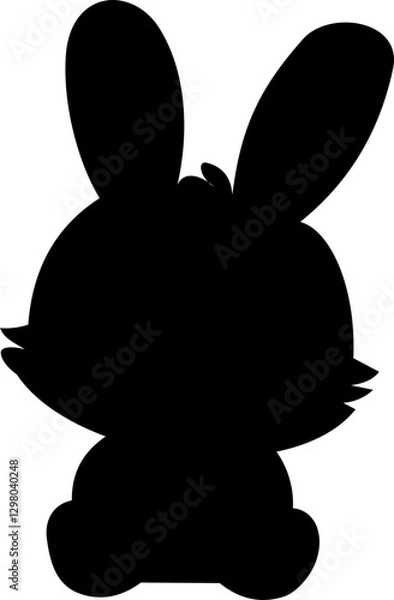 Fototapeta Rabbit silhouette