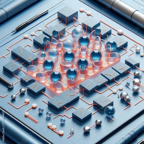 Fototapeta Piezoelectric Polyester A type of polyester with piezoelectric p
