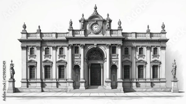 Obraz Etchings of the Banco de España