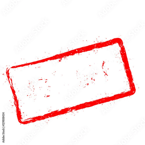 Fototapeta 40% off red rubber stamp isolated on white background. Grunge rectangular seal with text, ink texture and splatter and blots, vector illustration.