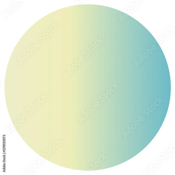 Fototapeta abstract sphere ball, Shiny blue pearl jewelry, yellow hand drawn organic round blot circle speech.Cycle gradient blob bubble art-illustration 