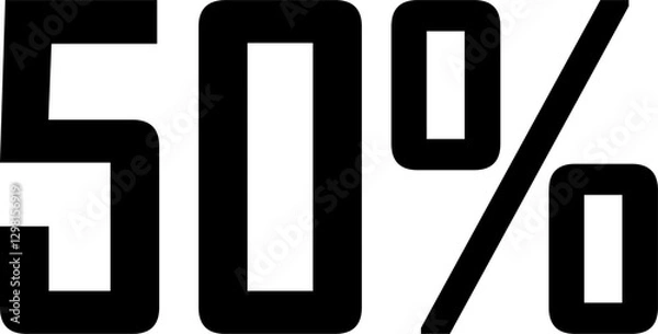 Fototapeta 15 Percentage Discount Offer Number Typography Style A1276