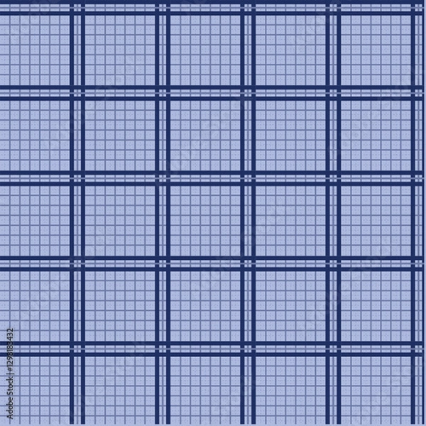 Obraz blue tiles monochrome plaid texture