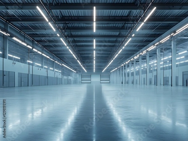 Obraz Large empty warehouse