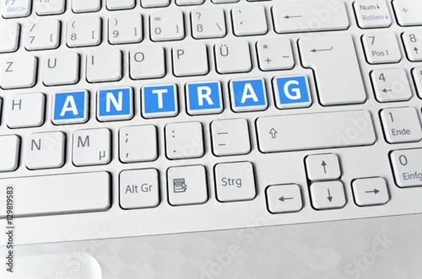 Fototapeta Antrag stellen