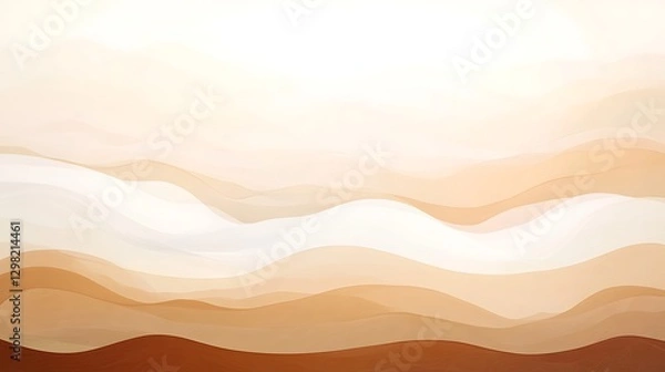 Obraz warm brown cream soft gradient background