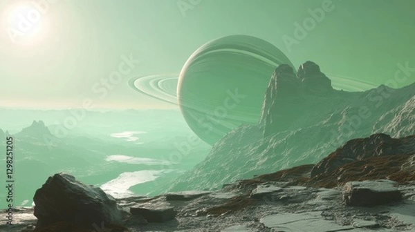 Obraz Alien Planet Landscape