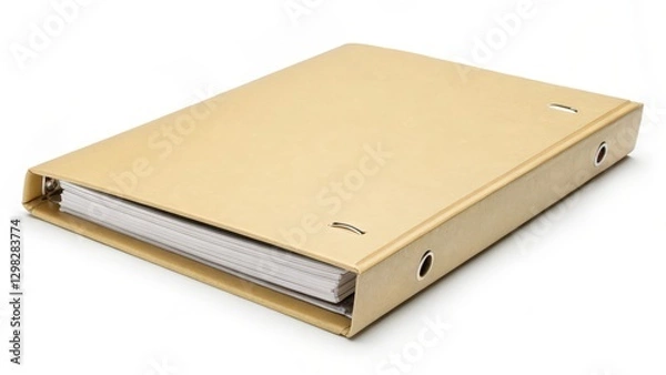 Fototapeta Beige Binder with Documents