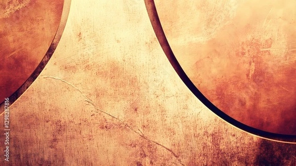 Fototapeta Abstract Grunge Metal Texture Background with Circular Shapes