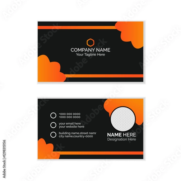 Fototapeta Business card template