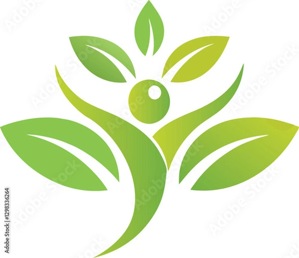Fototapeta wellness tree logo