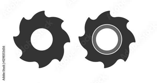 Obraz gear icon shape