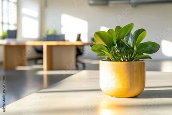 Obraz plant on desk in office space