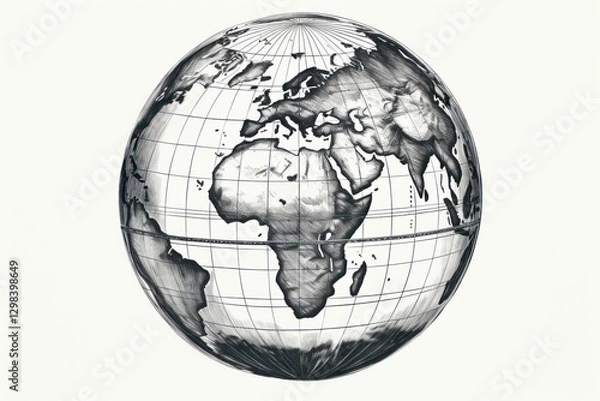 Fototapeta Globe sphere planet space.