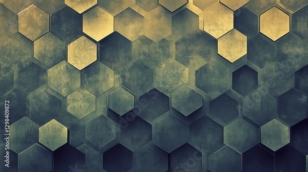 Obraz Geometric Pattern Pentagons Moment with Geometric with Soft