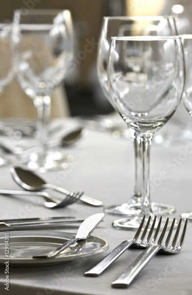 Obraz Dishware on a table