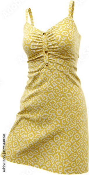 Obraz yellow dress isolated
