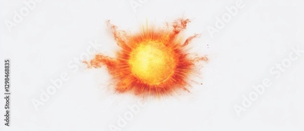 Fototapeta Illustration of an Exploding Sun