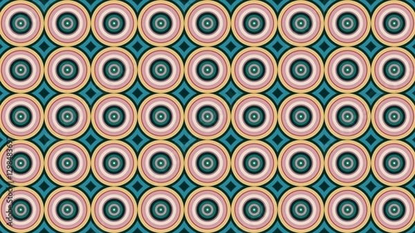 Fototapeta circle motif, circle pattern, symmetrical, circle lines, wall wallpaper
