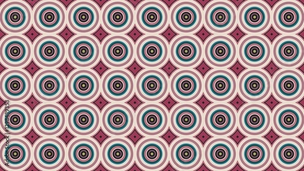 Fototapeta circle motif, circle pattern, symmetrical, circle lines, wall wallpaper