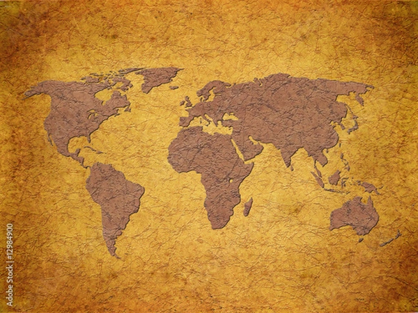 Fototapeta world map