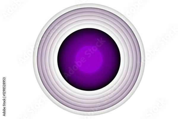 Obraz Bold Purple Circle with Thin Black Line Accents