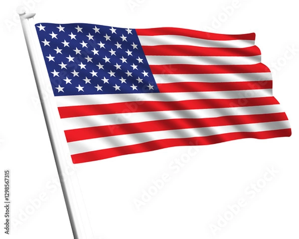 Obraz 3d american flag 
