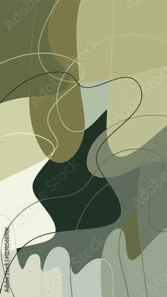 Fototapeta Vibrant Abstract Background Phone Wallpaper Vector Illustration – Modern Fluid Gradient Design with Dynamic Shapes and Colorful Aesthetic for Digital Screens