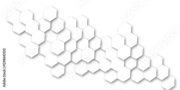 Obraz Abstract background hexagons Vector banner design.hexagon concept design abstract technology background. Hexagonal abstract 3d background.
