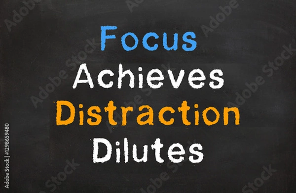 Obraz focus achieves distraction dilutes