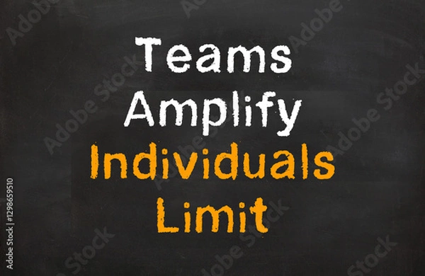Obraz teams amplify individuals limit
