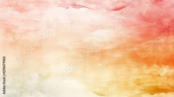 Fototapeta  subtle warm watercolor bleed