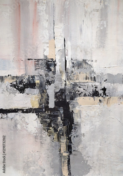 Fototapeta Abstract oil painting style, creative texture effects, modern artistic wall decor, mural design, artistic strokes, elegant home decoration, fine art prints, contemporary artwork, artistic expression