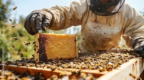 Obraz beekeeper at work